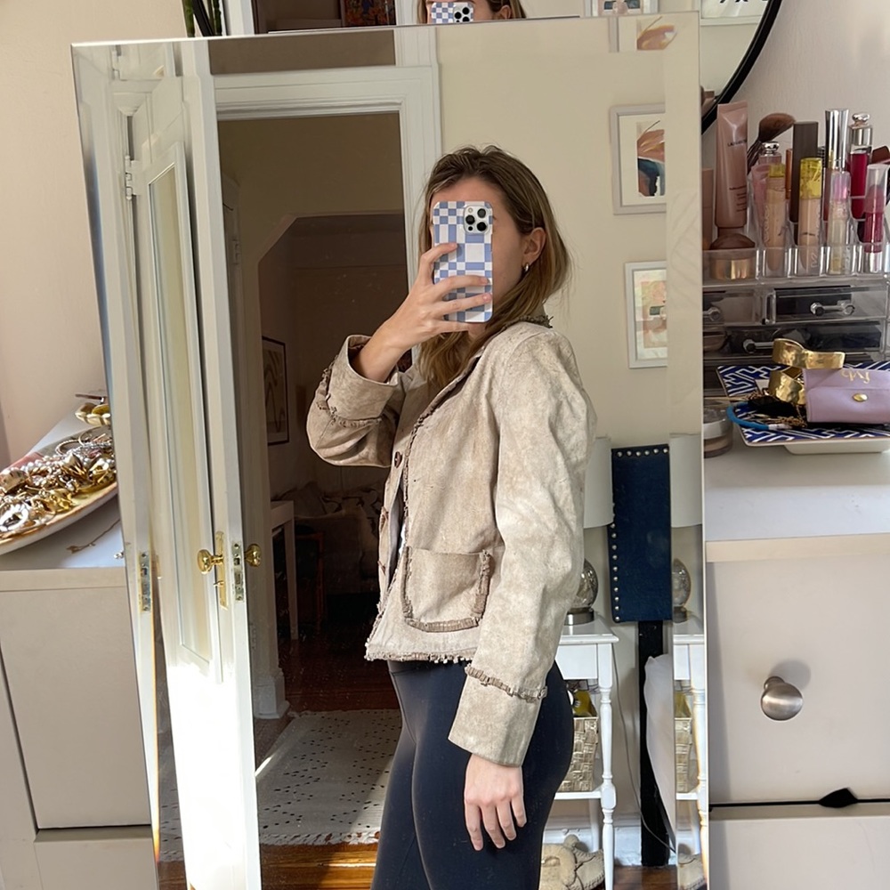 Leather fringe jacket - Picture 4 of 7